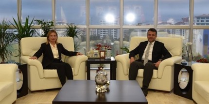 Başkan Doğan'dan Rektör Fatma Aydın'a Hayırlı Olsun Ziyareti 