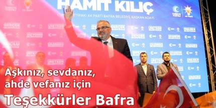 Hamit Kılıç’tan Teşekkür Mesajı 