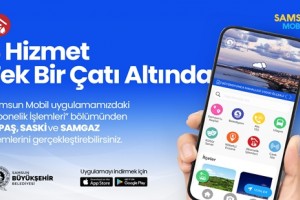 Samsun Mobil Uygulamasına “Abonelik İşlemleri” Eklendi
