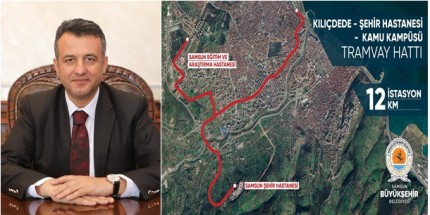 Şehir Hastanesi Tramvay Hattı Samsun’da Ulaşımı Güçlendirecek