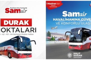 Samsun’da Havalimanına Ulaşımı Büyükşehir Sağlayacak