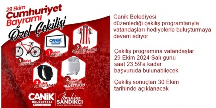 Canik Belediyesi’nden 29 Ekim'de Birbirinden Özel Hediyeler 