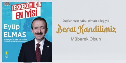 Eyüp Elmas’tan Berat Kandili Mesajı