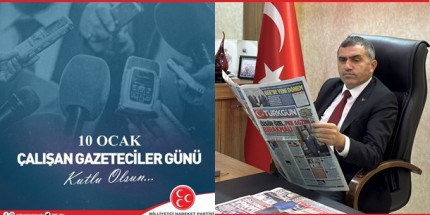 MHP Samsun İl Başkanı Burhan Mucur'dan Gazetecilere Kutlama Mesajı