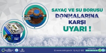 Soğuk Havalarda Sayaç Donması Riskine Karşı Dikkat