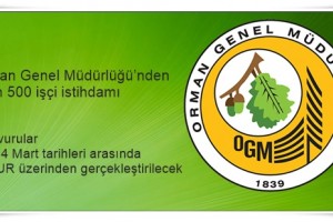 Orman Genel Müdürlüğü 4 bin 500 İşçi Alımı Yapacak 