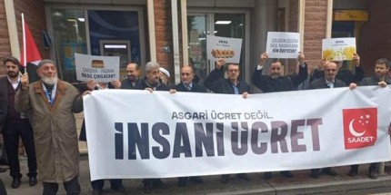 Samsun’da Saadet Partisi'nden ‘’Asgari Ücret Değil İnsani Ücret’’ Eylemi