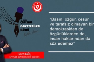 10 Ocak Çalışan Gazeteciler Gününüz Kutlu Olsun