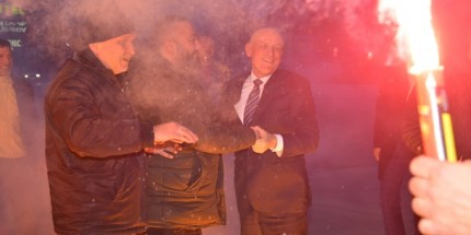 AK Parti Terme Belediye Başkan Adayı Şenol Kul'a Coşkulu Karşılama
