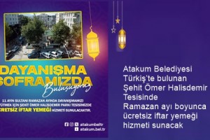 Atakum’da Ramazan Ayı Boyunca Ücretsiz İftar 