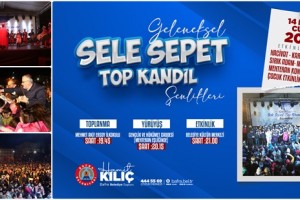Bafra’da Dolu Dolu Sele Sepet Top Kandil Şenlikleri 