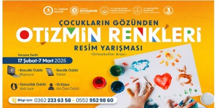 Büyükşehir’den “Çocukların Gözünden Otizmin Renkleri” Resim Yarışması