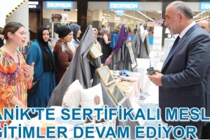 Canik'te 1573 Kadına Mesleki Eğitim Verildi