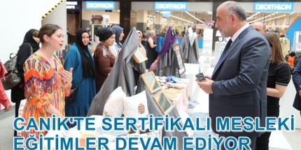 Canik'te 1573 Kadına Mesleki Eğitim Verildi