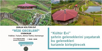 Rize Belediyesi Kültür Evi Hizmete Açılıyor