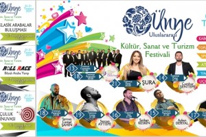Ünye 23'ncü Kültür Sanat ve Turizm Festivali Başlıyor