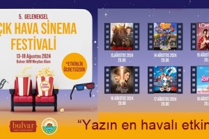 Bulvar AVM’de 5. Geleneksel Açık Hava Film Festivali 