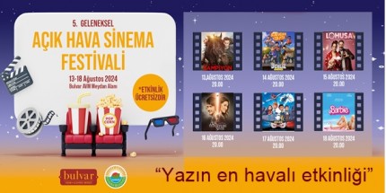 Bulvar AVM’de 5. Geleneksel Açık Hava Film Festivali 