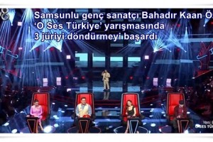 Samsunlu Bahadır Kaan Özbaş ‘O Ses Türkiye’de Devam Ediyor