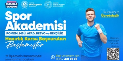 Spor Akademisi Hazırlık Kursları Başlıyor