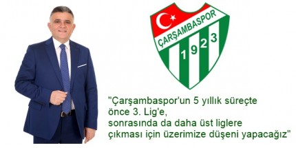Çarşambaspor Öz Kaynaklarına Dönecek