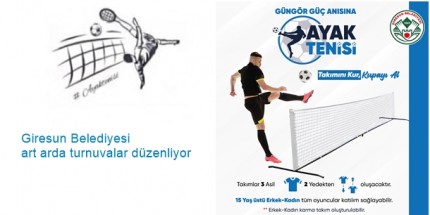 Ayak Tenisi Turnuvası İçin Geri Sayım Başladı