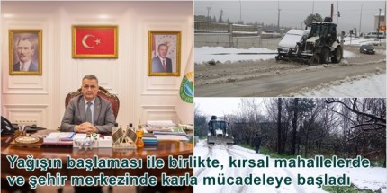 Başkan İhsan Kurnaz: ‘Ekiplerimizle 7/24 Sahadayız’