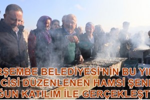 Perşembe Hamsi Festivalinde 10 Ton Hamsi Pişti