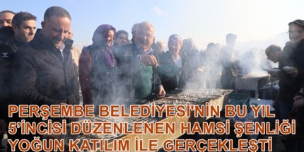 Perşembe Hamsi Festivalinde 10 Ton Hamsi Pişti