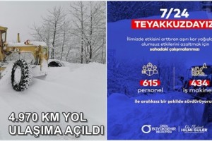 Ordu'nun Tüm İlçelerinde Kar Yağışına Karşı Tedbirler Alındı