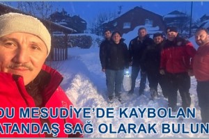 Kayıp Vatandaşlarla İlk Teması Ordu Büyükşehir İtfaiyesi Kurdu