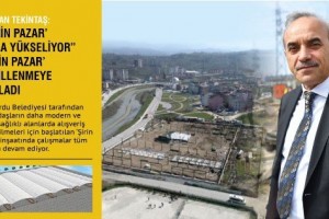 Şirin Pazar İnşaatında Çalışmalar Tüm Hızıyla Devam Ediyor